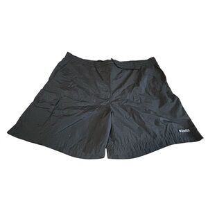 Vintage Columbia Black Nylon Shorts Womens M Y2K Hiking Outdoor Gorpcore